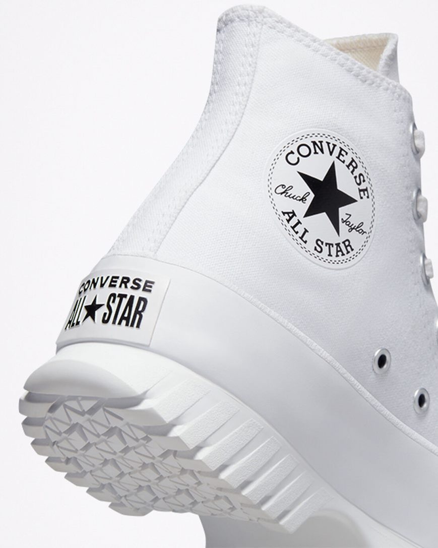 Zapatillas Altas Converse Chuck Taylor All Star Lugged 2.0 Hombre Blancas Negras | PE EL758W